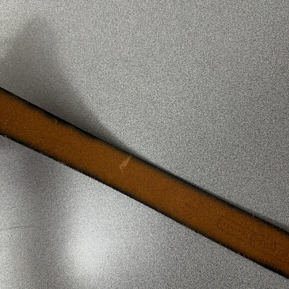 Fossil Womens Leather Belt Small Brown Silver Buckle Distressed Preppy 1.5" - Picture 6 of 7